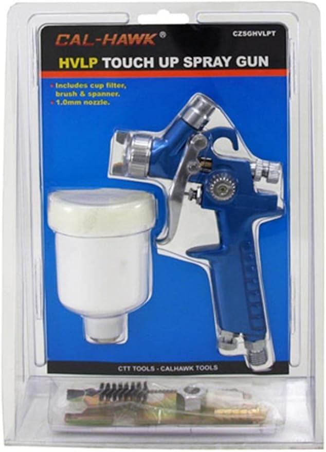Cal Hawk Tools CZSGHVLPT HVLP Touch Up Heavyduty Spray Gun Auto Body