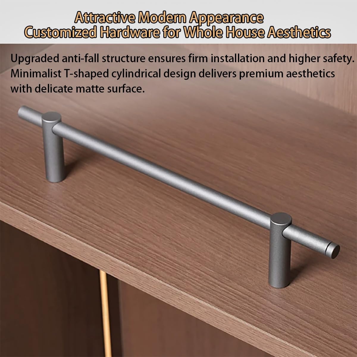 Półka ochronna z słupkami, aluminiowa szyna do półek, dekoracyjny pręt