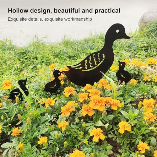 Gsycle 4PCS Duck Garden Statue - Image 2