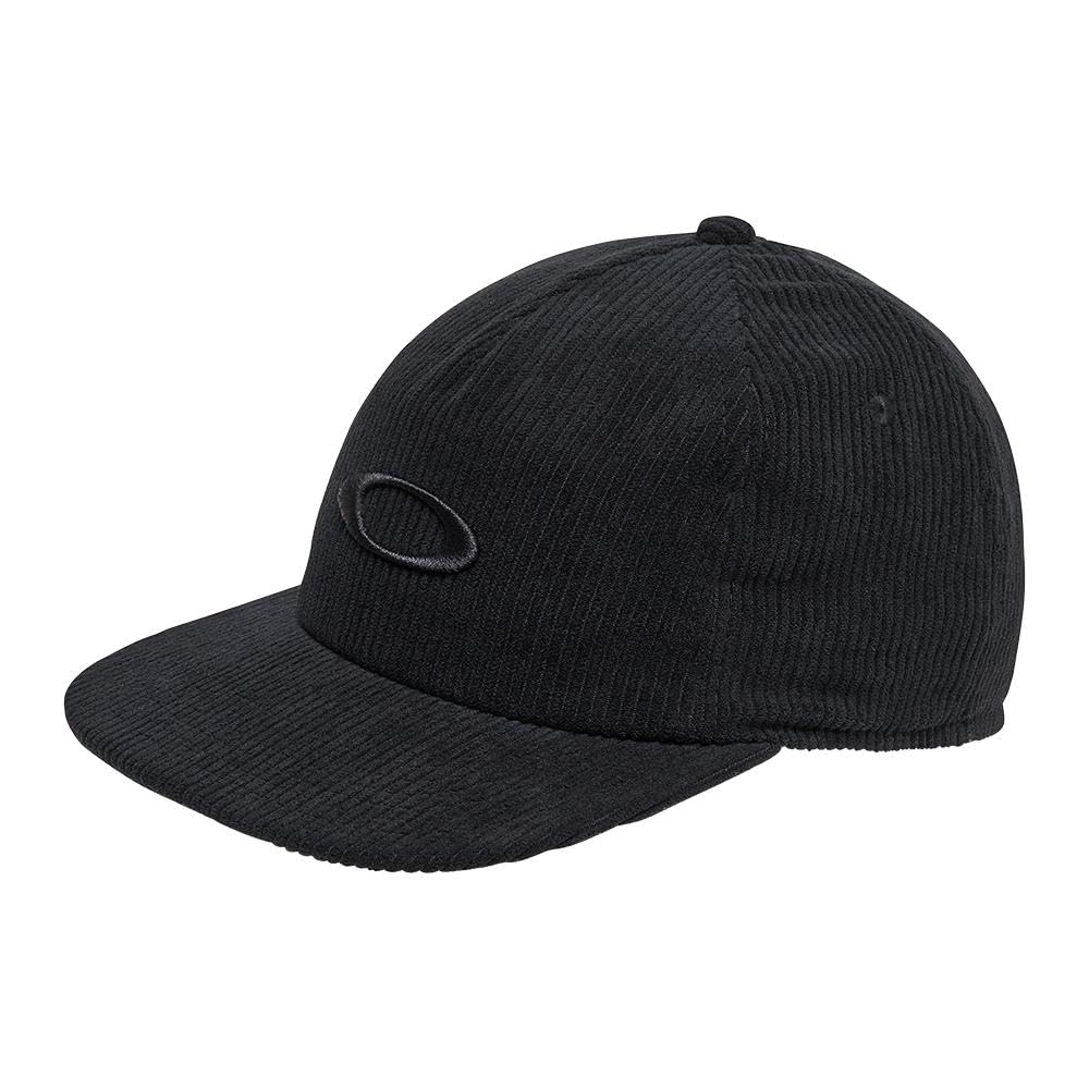 Oakley Ellipse Corduroy Cap Black in   Size One Size