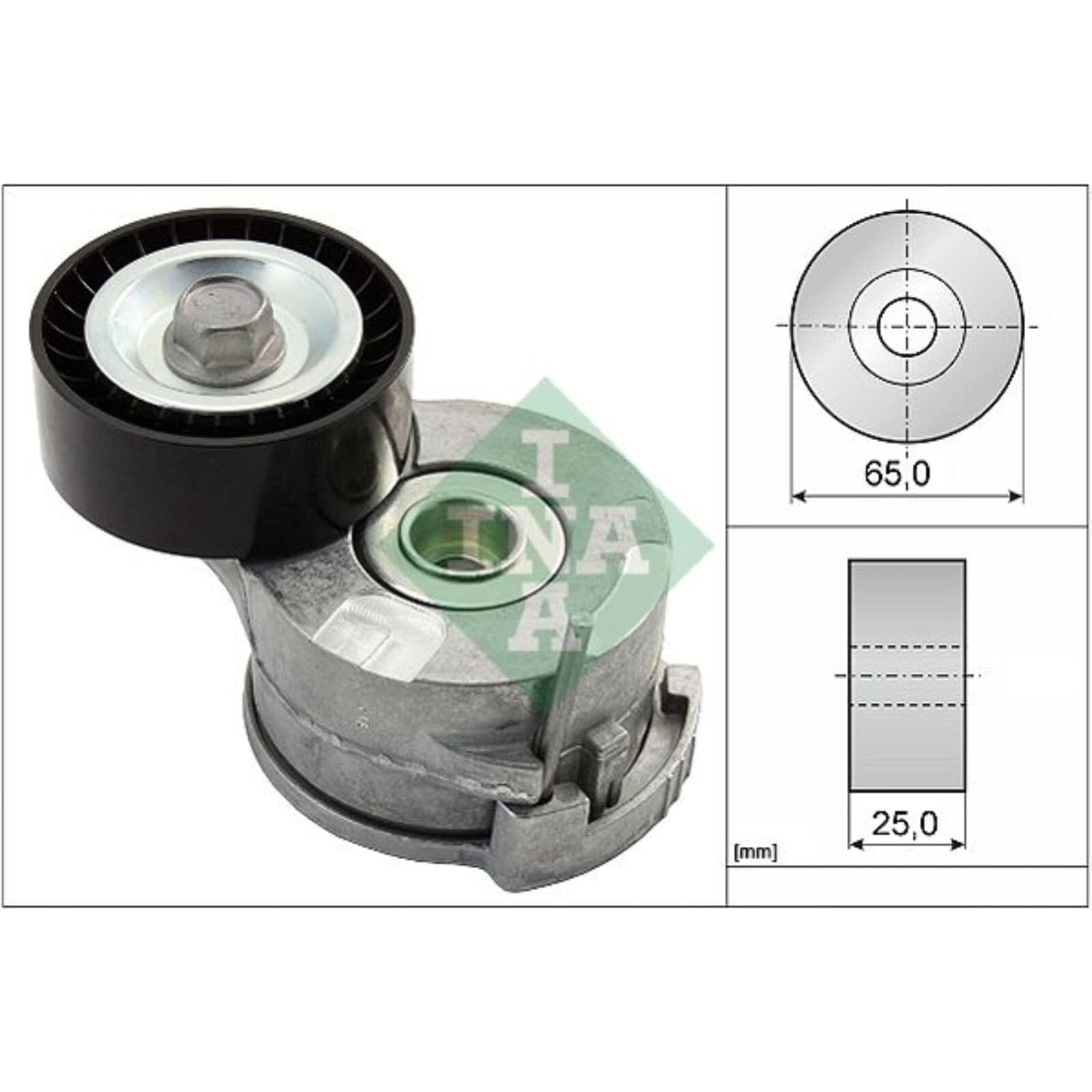 INA Jeu de courroies trapézoïdales à nervures 529 0291 10 1245mm Compatible avec PEUGEOT 308 I 3/5 portes 4A, 4C 3008 I 0U 5008 I 0U, 0E, CITROËN C4 II 5 portes B7, NC