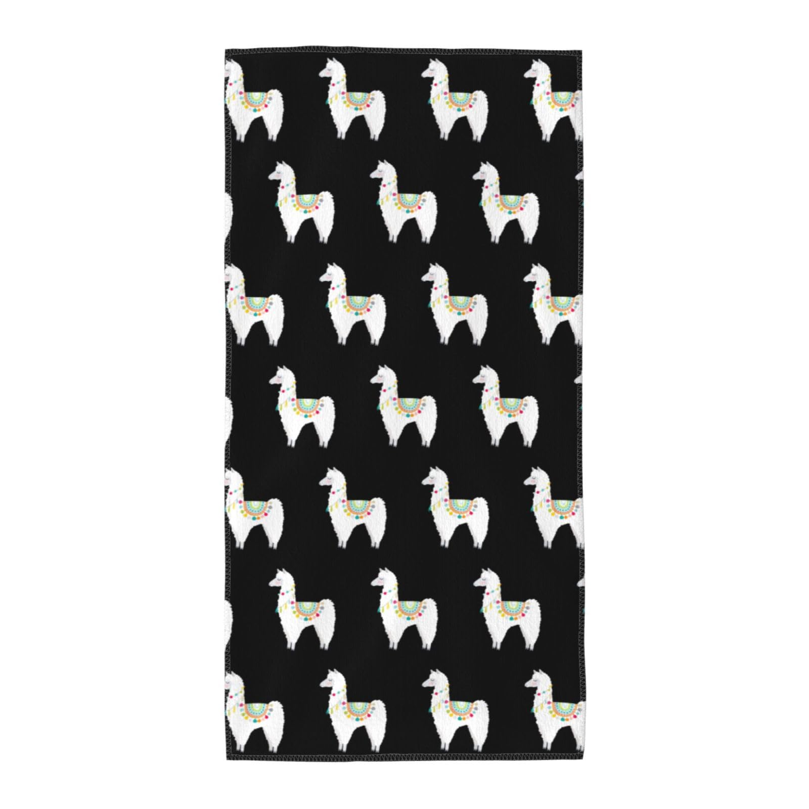 SDEGTHO Llama Soft Absorbent Long Towel For Gym Sports Picnic Leisure Use