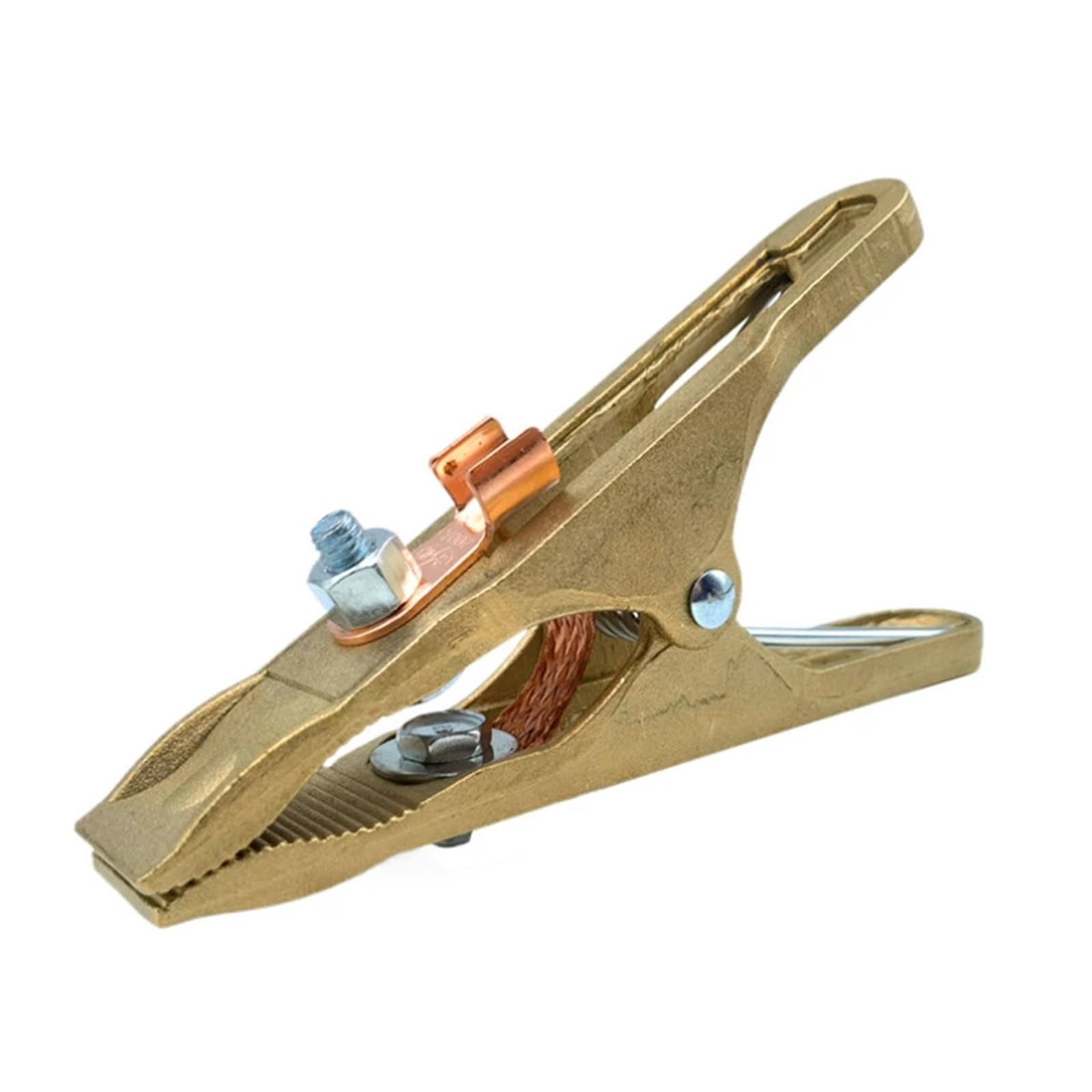 2pcs Brass Material A Shape Ground Welding Earth Clamp for Machine for Welding Machine(500A)
