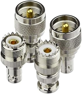 BNC⇔M型アダプターキット 4種×1個 BNCオス・メス⇔M型オス・メス 低損失 無線機や受信機を使用 アンテナやモービルアンテナを使用 ハンディ機を固定で運用 4個セット