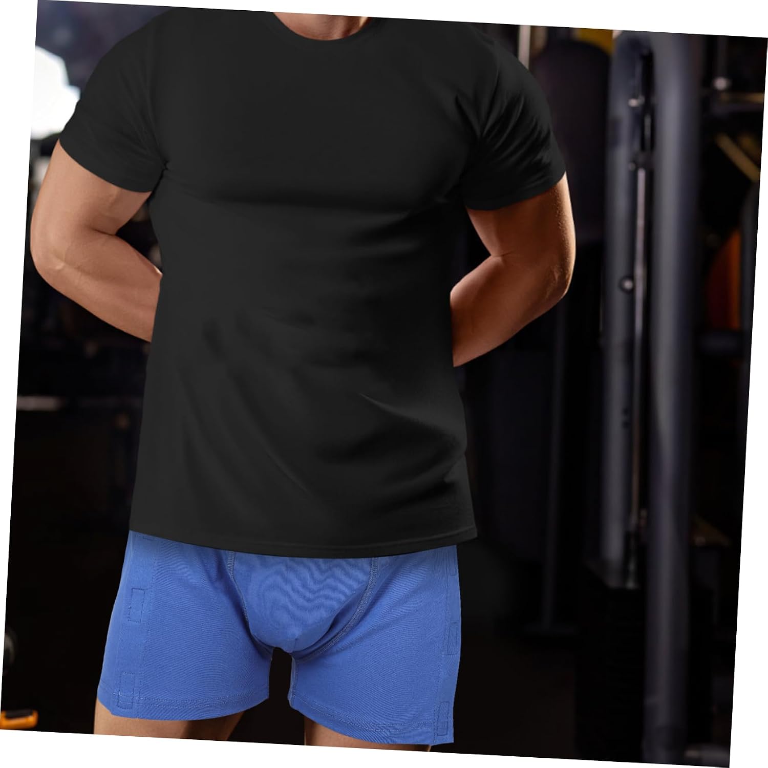 Men's Surgery Adaptive Cotton Underwear -away for Comfort Support (xl) Blue