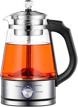 Electric Kettle, Water Boiler Heater, 600W Power, 1L, Automatic Shut Off Water Jug, Borosilicate Glass, Cordless Service, 9.84*5.11inch, Silver