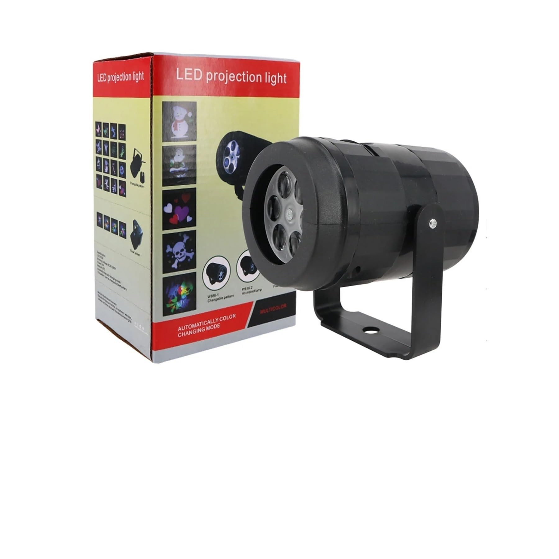 Proyector de luz, proyector holográfico de Halloween, Luces de Fiesta de Navidad, proyector de Copos de Nieve, luz LED giratoria con patrón navideño, iluminación navideña para Exteriores, de