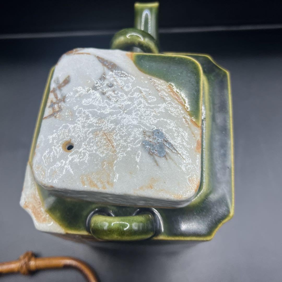 夢楽窯赤津焼美濃焼土瓶織部美術品