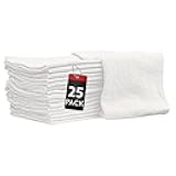 Auto Mechanic Shop Towels 25 Pack Bulk Shop Rags 100% Cotton Size 14