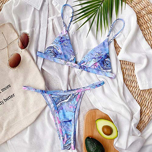 Maillot de bain sexy séchage rapide avec motif feuille impression et maintien idéal - 6