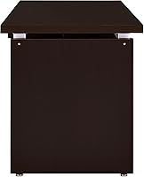 Vista 11 de Coaster Home Furnishings 800891 escritorio contemporáneo para computadora color capuchino.