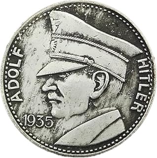 German 1935 Old White Copper Silver Coin Silver Dollar Collection Coin Diameter 36MM Handicraft Sliver Color Plated Commemorative Coin Badge Medal Souvenir Party Arts Gifts Souvenir Collectible Coins