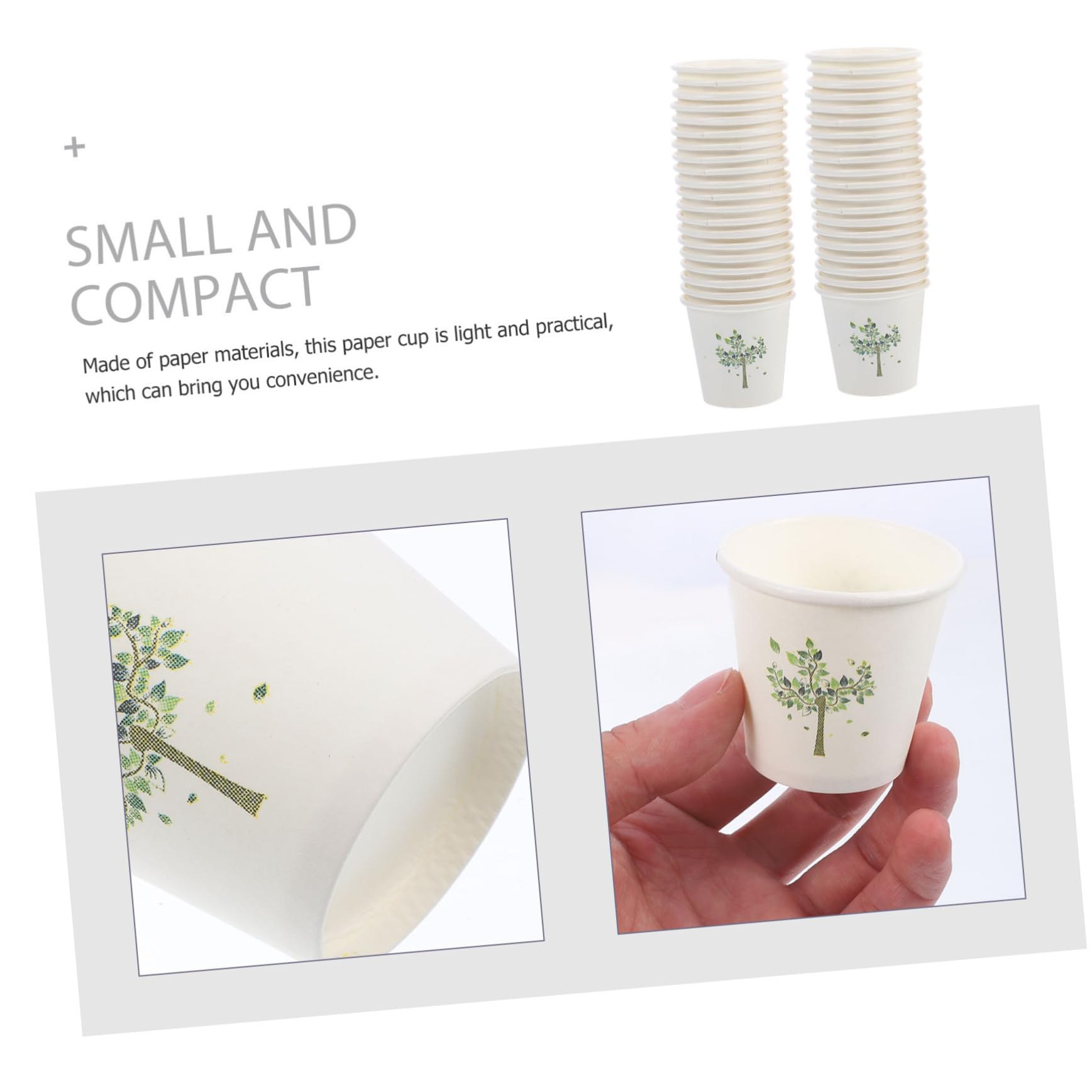 Ipetboom Gobelets de Dégustation Jetables 3 Oz 60ml en Papier 500 Pièces