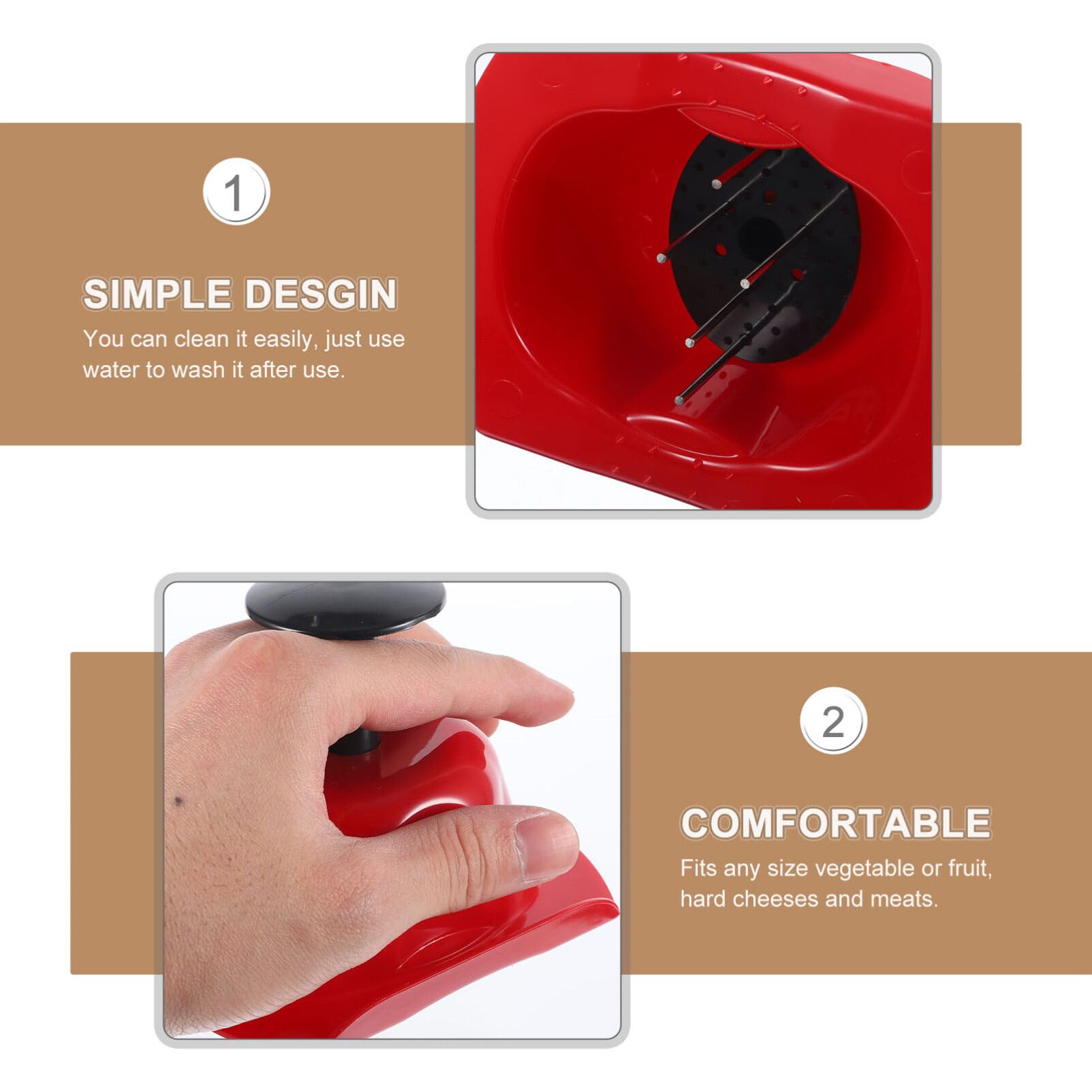 Garneck Protector de Dedos para Cortador de Verduras Cebolla Fruta Repollo