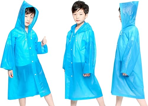 Miniatura 5 de Ponchos de lluvia impermeables para niños, reutilizables, para niños y niñas, chaquetas de lluvia de emergencia con capucha para familia, Disney,
