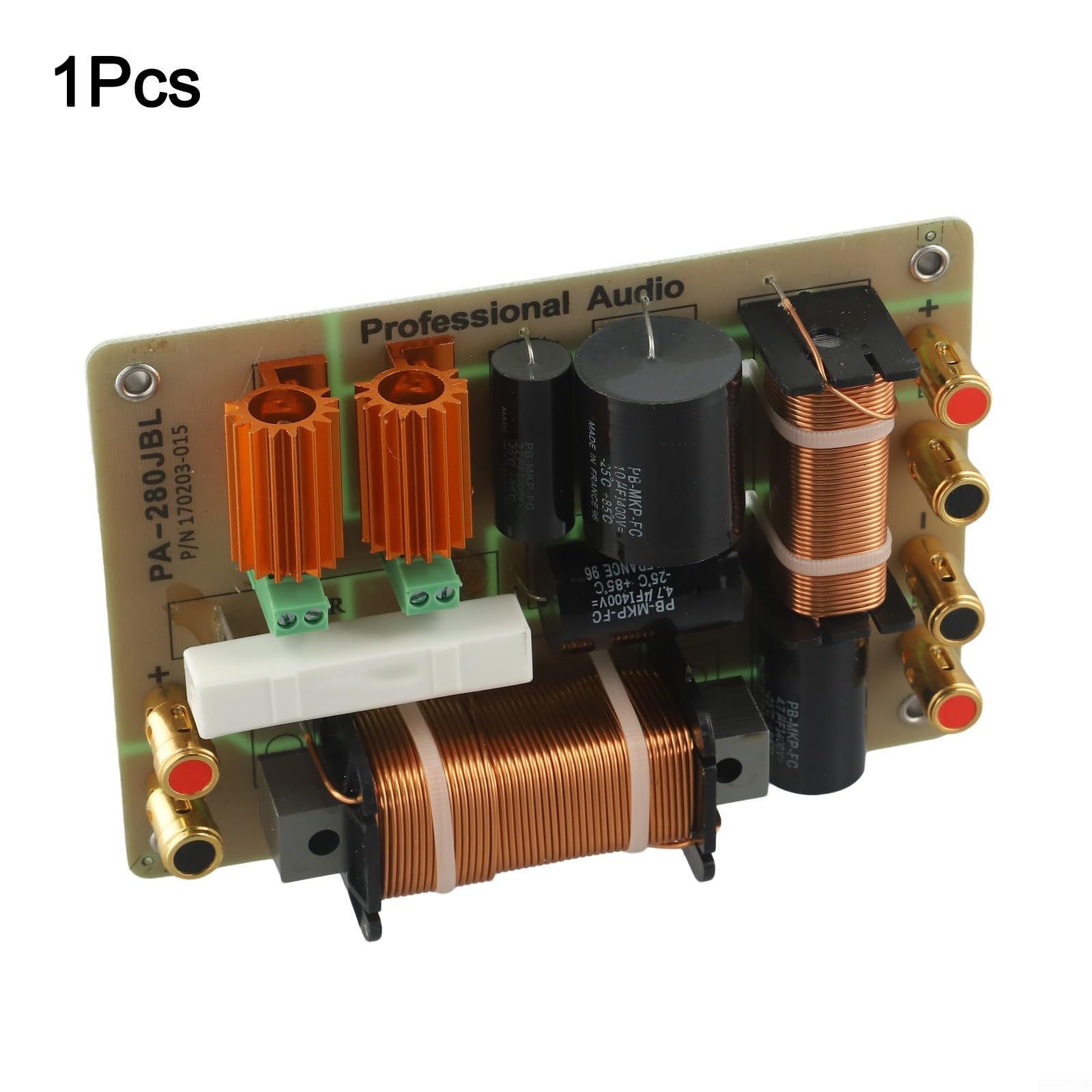 Crossover dorato 400 W per tweeter e bassi