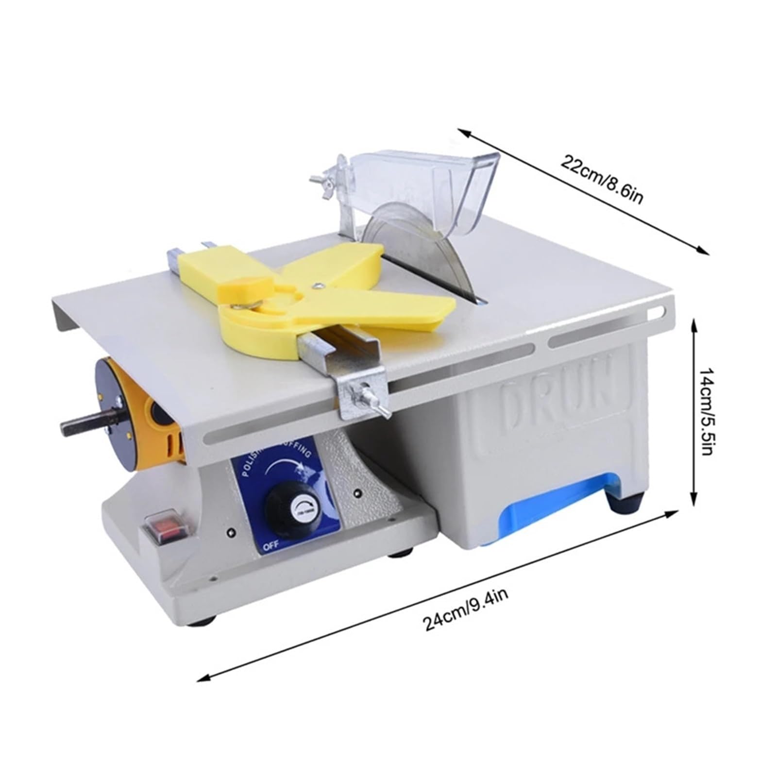 1 Ensemble de Machine de Polissage de Bijoux, Machine Tampon de Polissage de Roche 750W multifonctionnelle