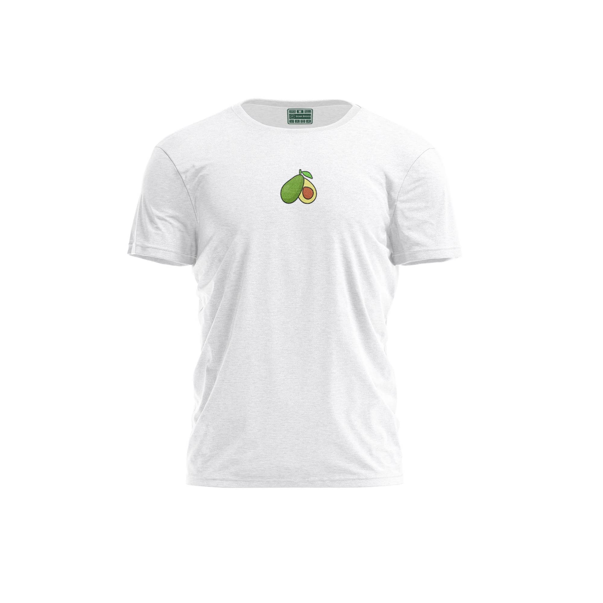 Bona Basics, Digitally Printed, Men's Basic T-Shirt,%100 Cotton, White, Casual, Men's Tops, Size: S