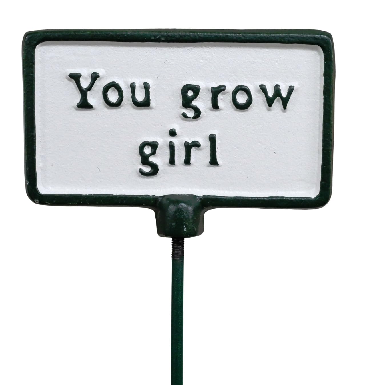 Garden Plant Sign Marker Label Iron Stake Plant Pot Plaque Outdoor Novelty Decoration (This Might Be A Weed)