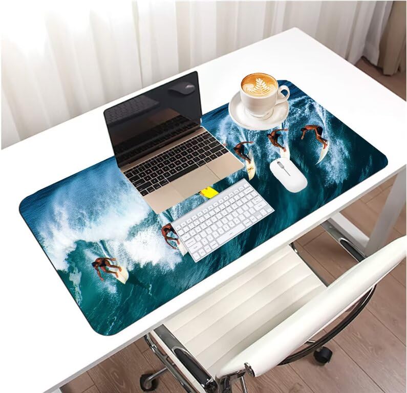Tapis souris XXL 900x400 anti-glisse pour éviter les erreurs de visée PC - 3