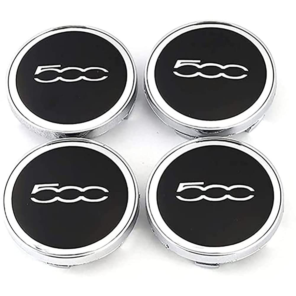 Buy ERTYU Car Hub Centre Caps Wheel Center Cap Hub Rim Covers With Car Logo, for FIAT 500 Punto