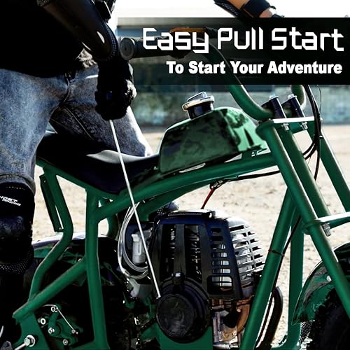 Miniatura 4 de FRP DB003 - Mini moto de cross de 2 tiempos de 50 cc, mini bicicleta para niños, a gasolina, todoterreno todoterreno, mini motocicleta de gasolina,