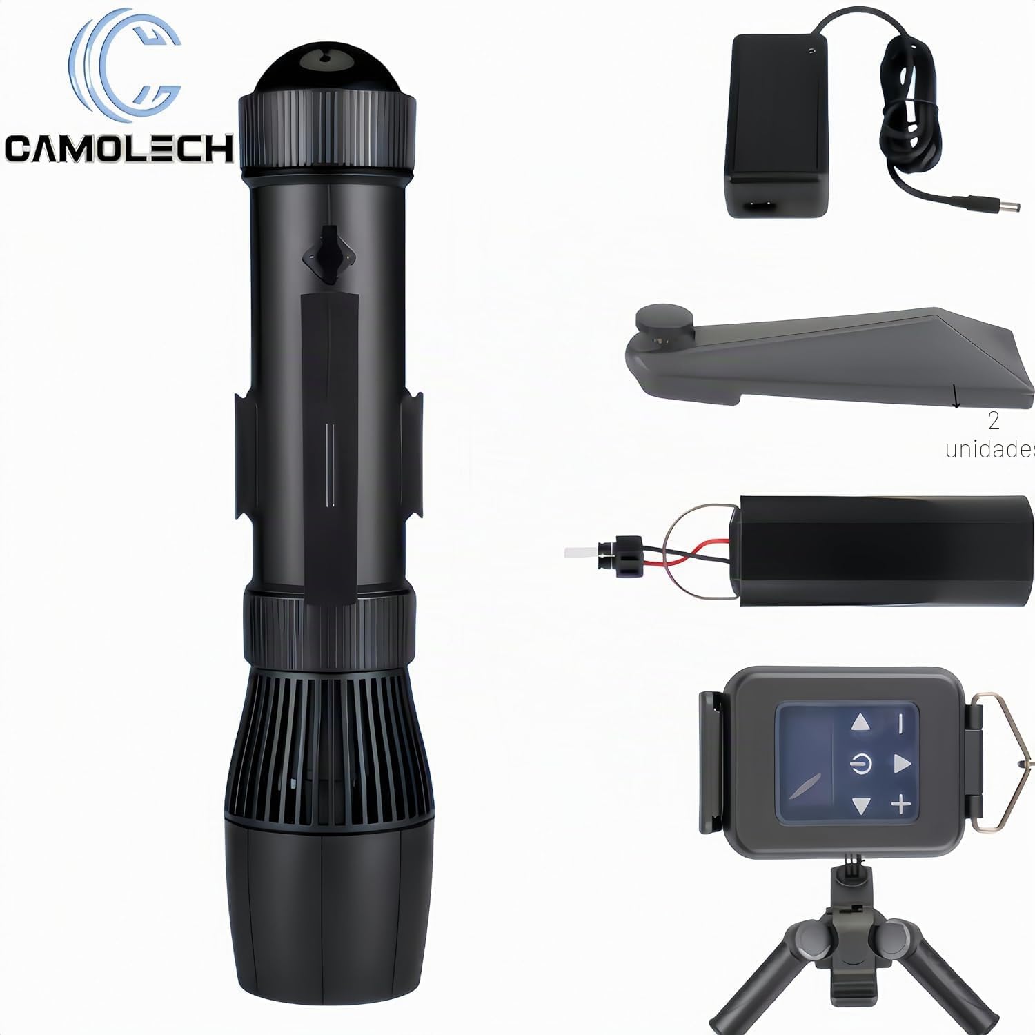 Camolech Scooter eléctrico subacuático de 700 W, scooter marino con control por pulgar para tabla de remo SUP, apto para piscina, buceo y esnórquel, scooter acuático para adultos y niños (CM7-1 Pro)