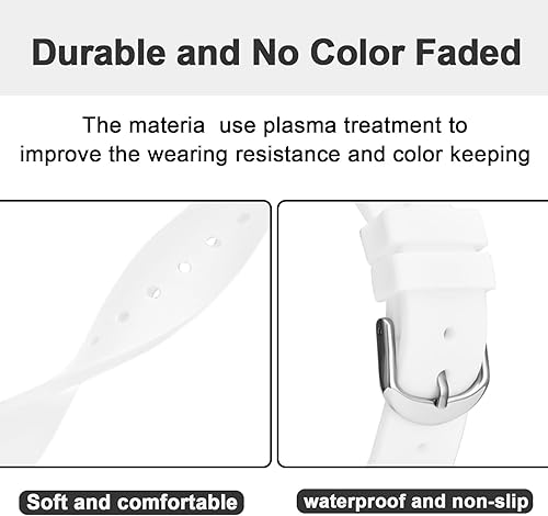 Miniatura 6 de Bisley Women's Rainbow Watch Silicone Strap Waterproof Watch Fashion Analog Quartz Watches