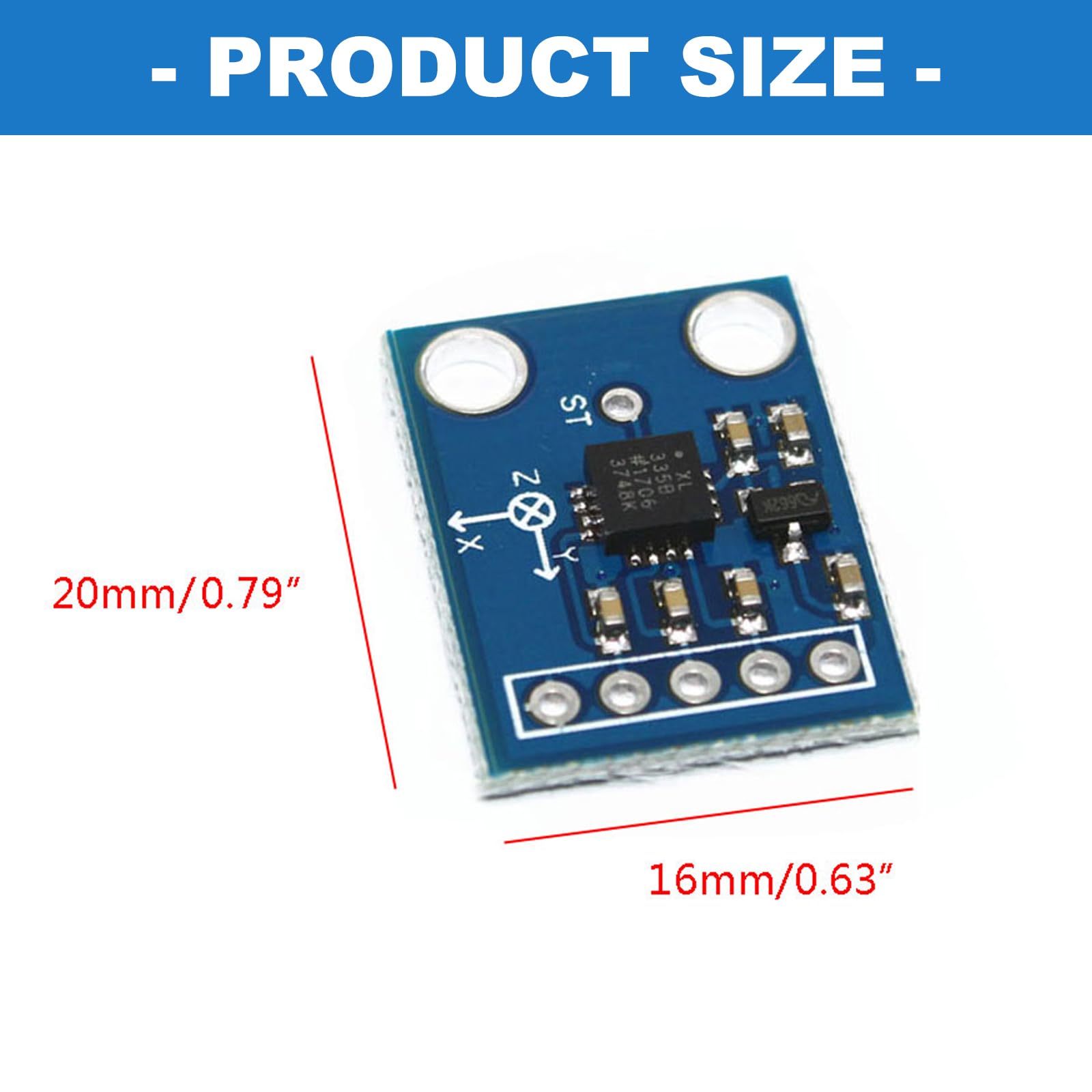 Modulo accelerometro triassiale GY-61 ADXL335 3-5V