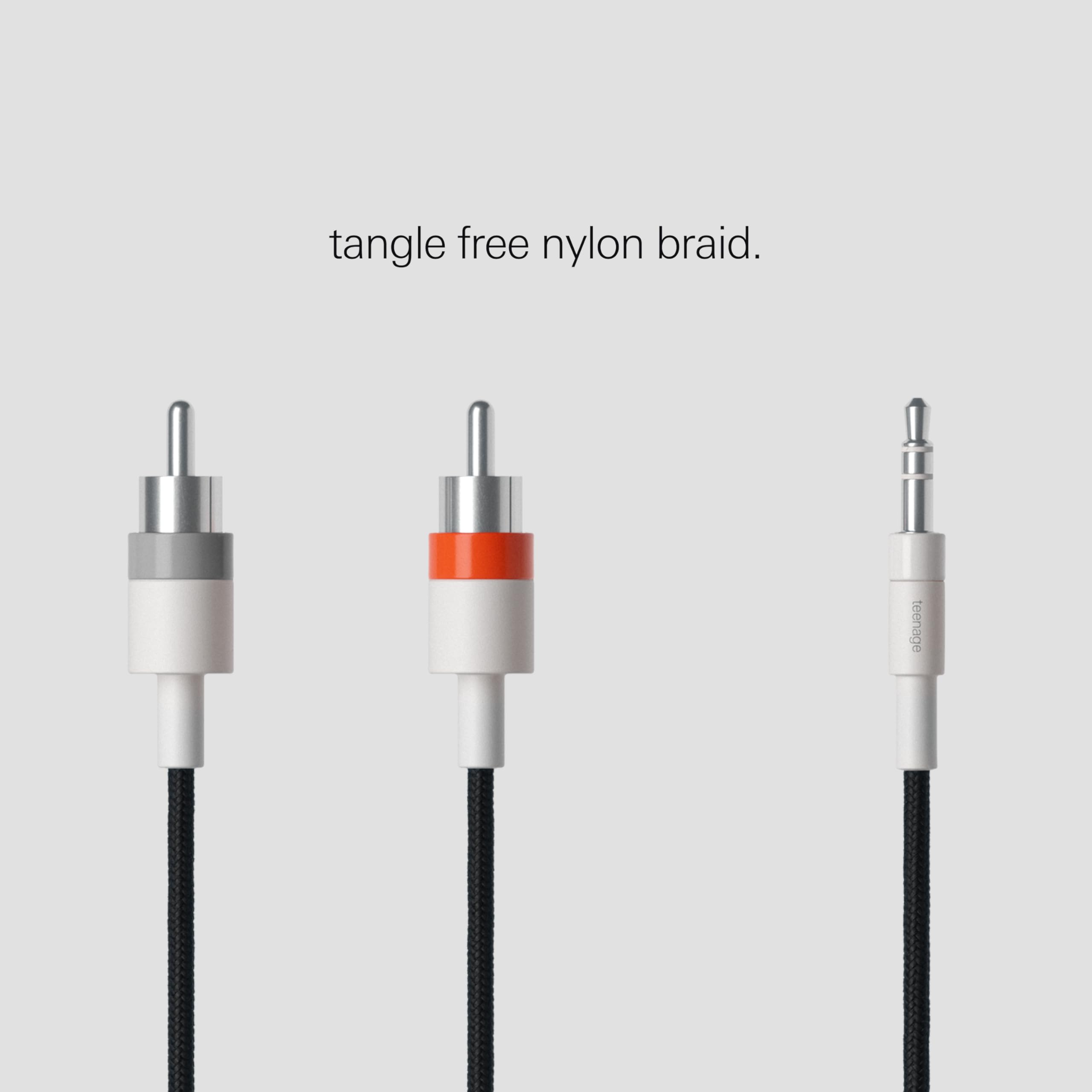 Teenage Engineering Textile Audio Cable 3.5 mm - 2X RCA