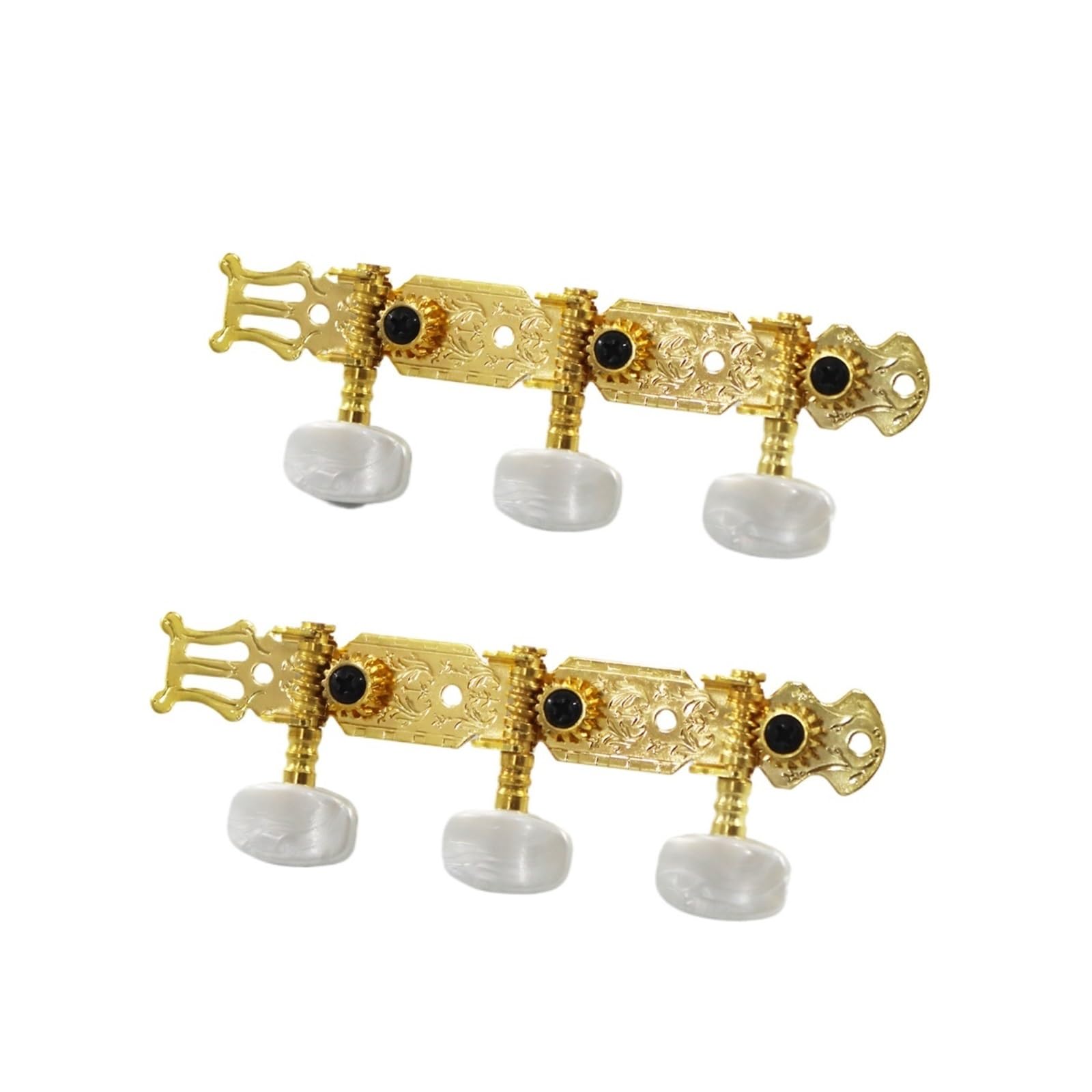 1 par de clavijas de afinación de guitarra clásica 3L3R, afinadores, cabezales de máquina, piezas, accesorios(Chrome Set)