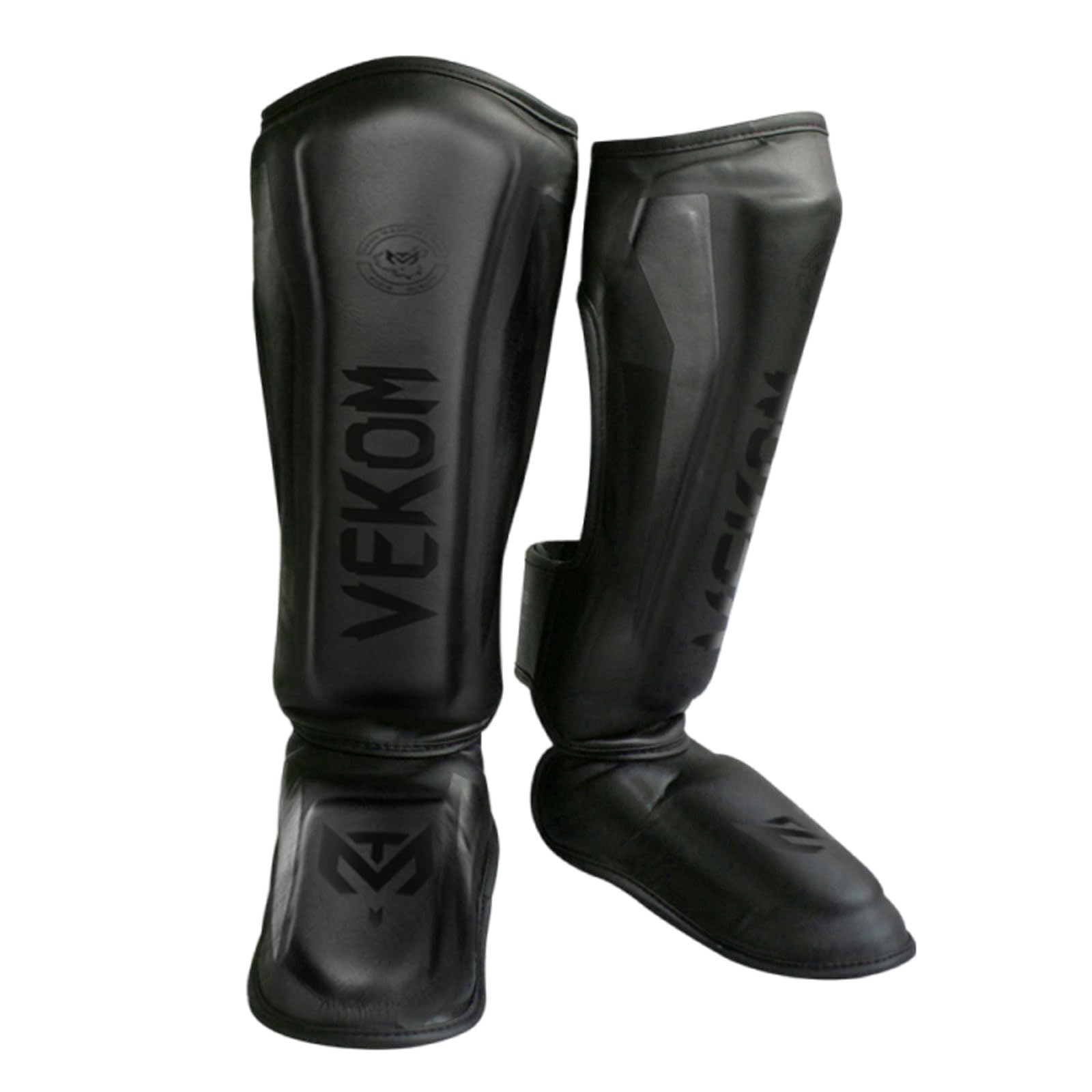Elastico Parastinchi Muay Thai,Parastinchi Kick Boxing,Paratibia Kick Boxing,Unisex,Leggere E Resistenti,Facile da Indossare,per Allenamento Sparring,Pelle,Arti Marziali Boxe Karatè