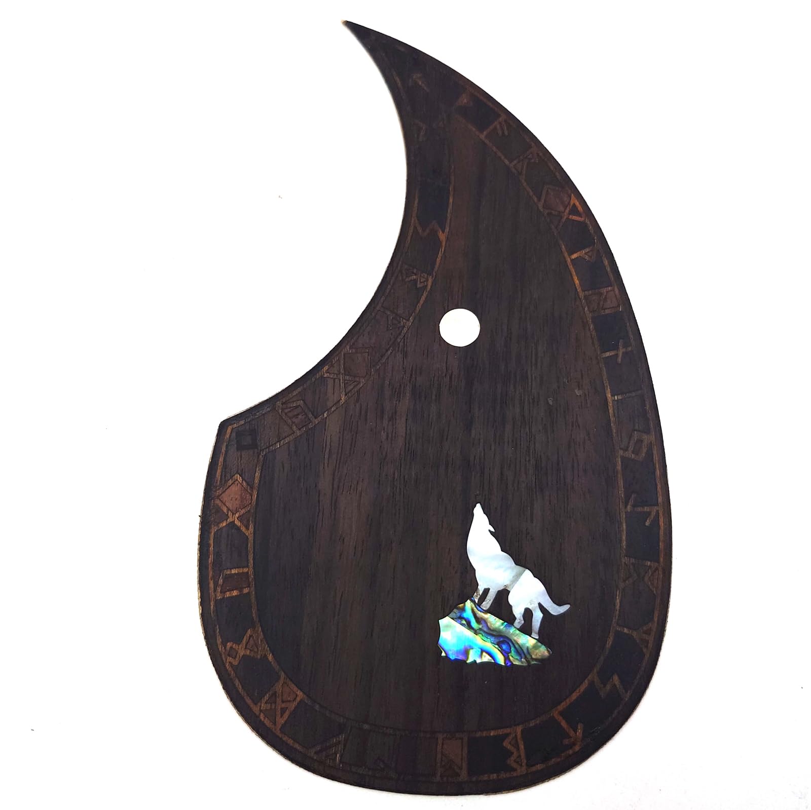 Guitar Pick Guard, Battipenna in abalone in palissandro autoadesivo for Chitarre acustiche folk D-45 Taylor(2)
