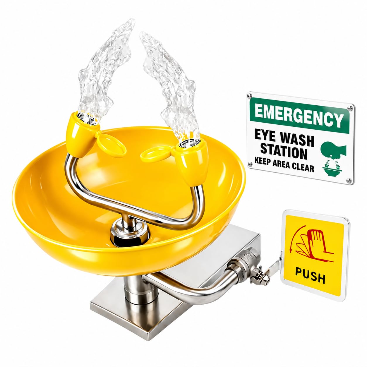 Wall Mounted Emergency Eye Wash Station -9 Wall Mounted Emergency Eye Wash Station -9