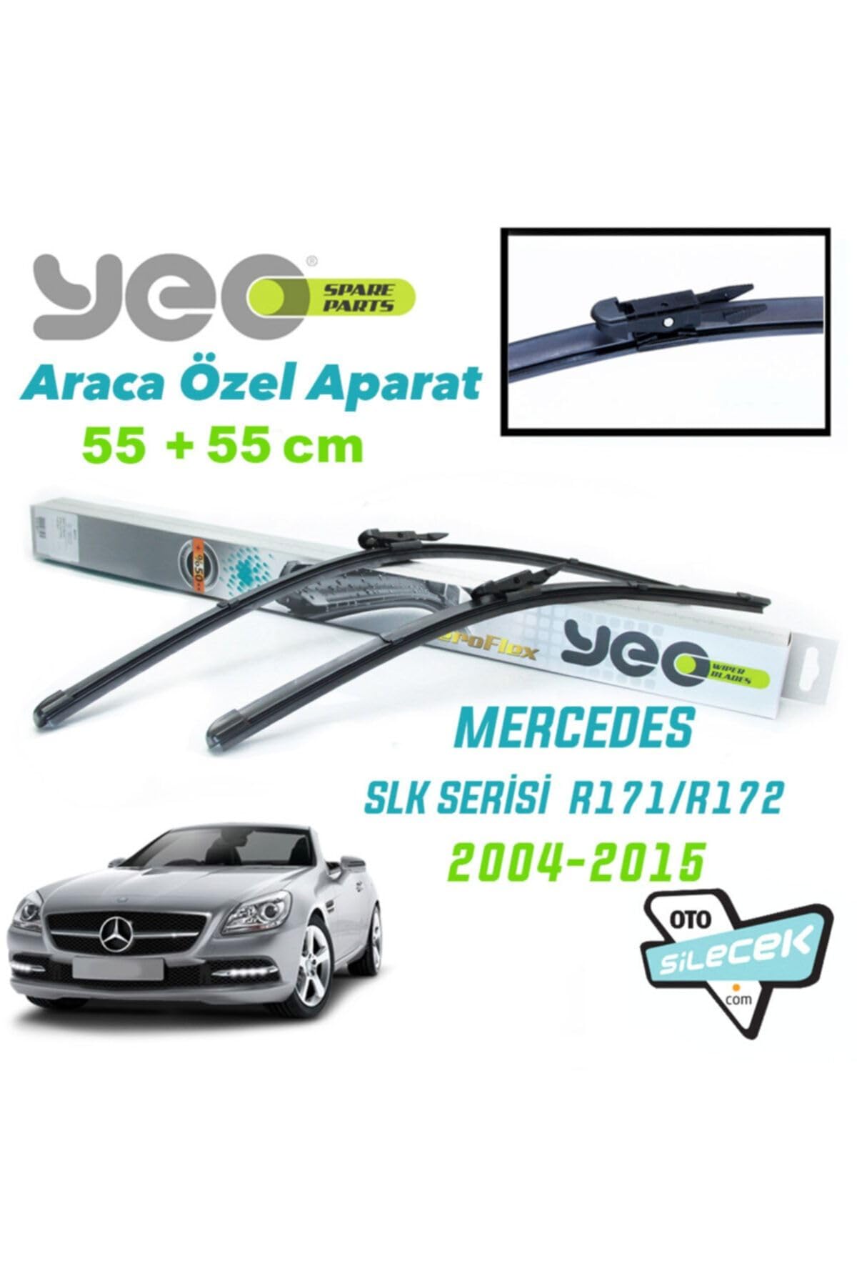 Yeo Mercedes Slk (R171-R172) ile Uyumlu Silecek Takımı 2004-2015