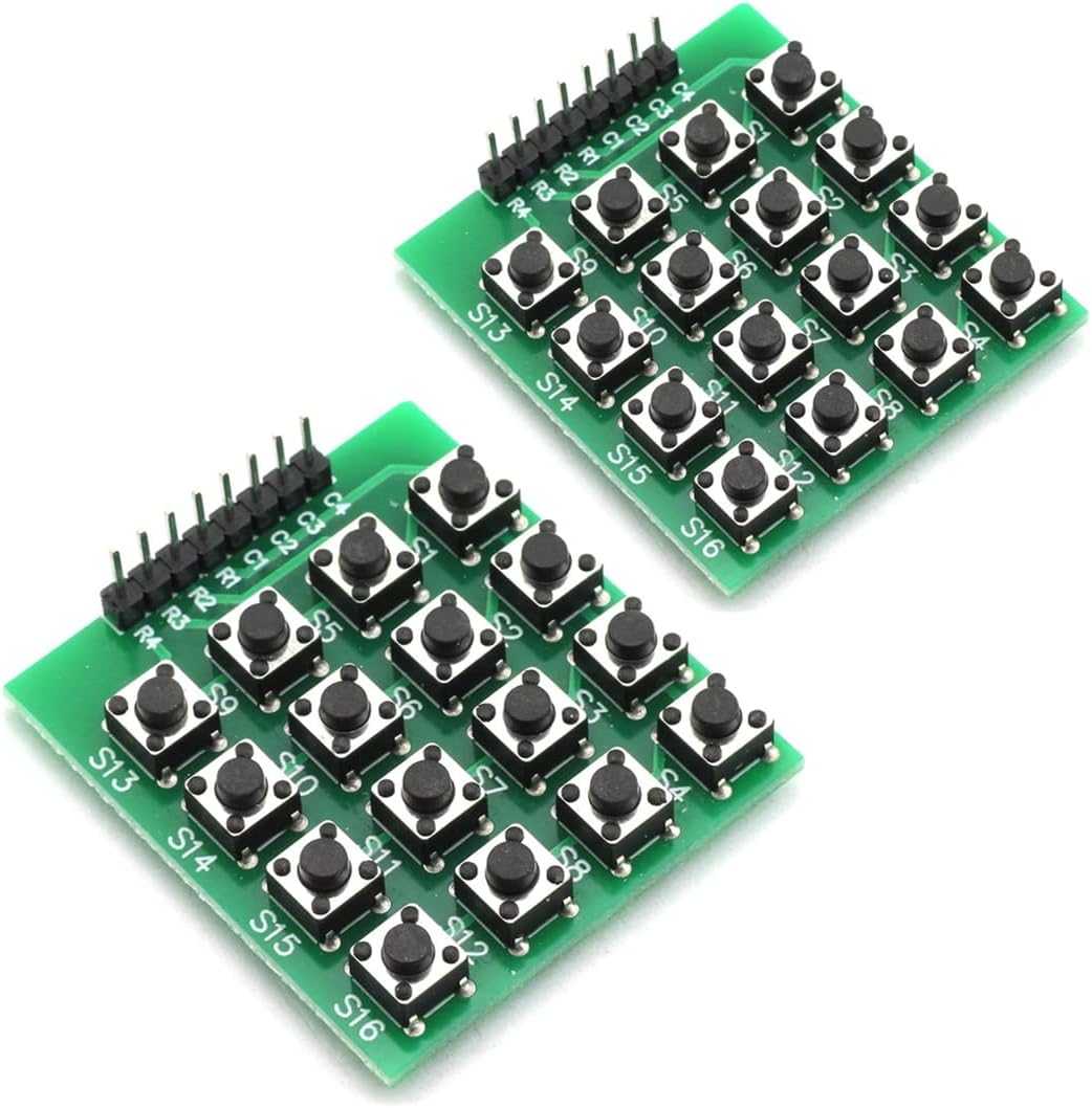 Amazon.com: Ganasome 2-Pack Universal 4x4 Matrix Keypad Module with 16 ...