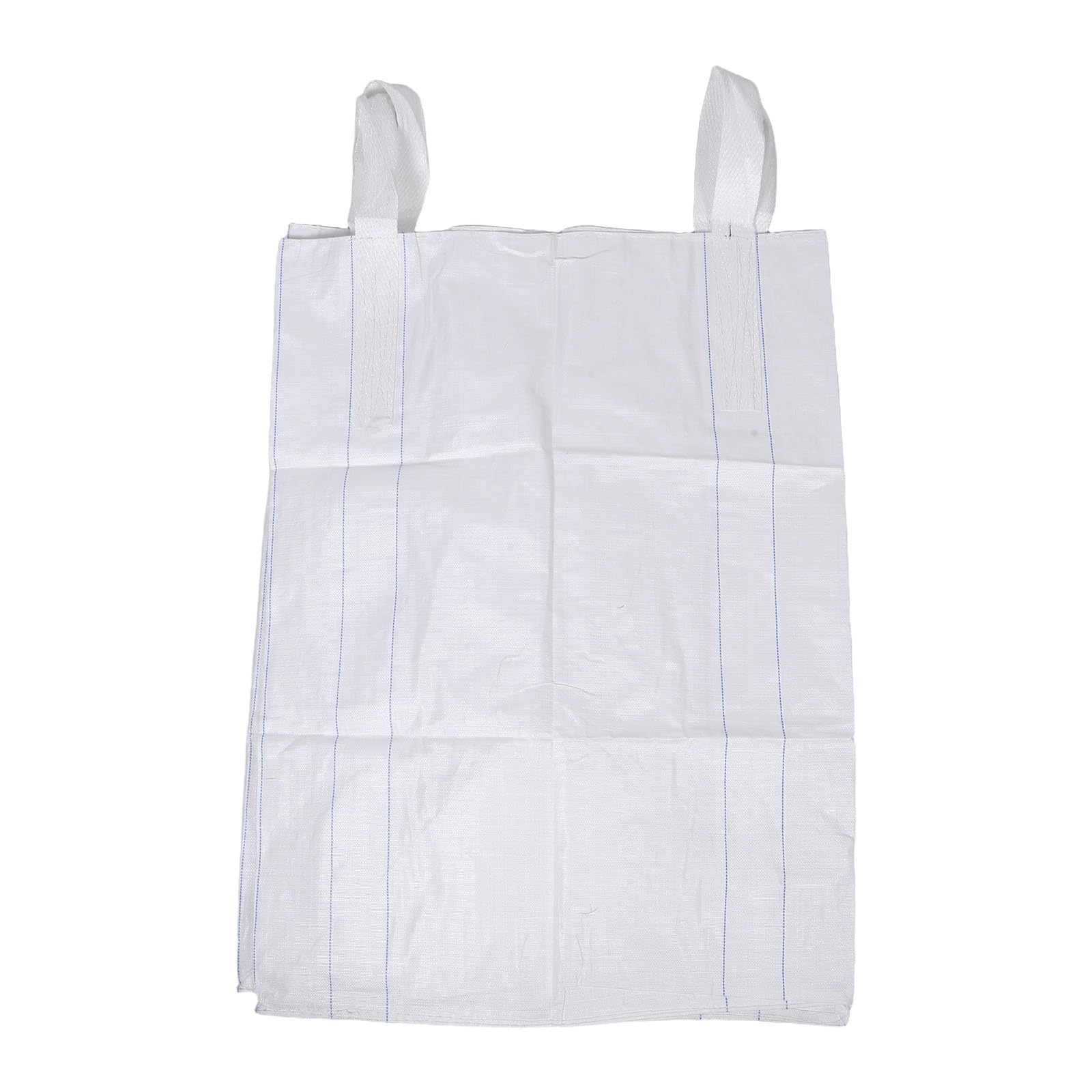Sacchi big bag FIBC per materiali edili, 1-1,5 tonnellate, per carichi pesanti, sabbia e ghiaia, sacco a fondo piatto con parte superiore a sacca, ideale per cantieri edili, rocce e rifiuti,