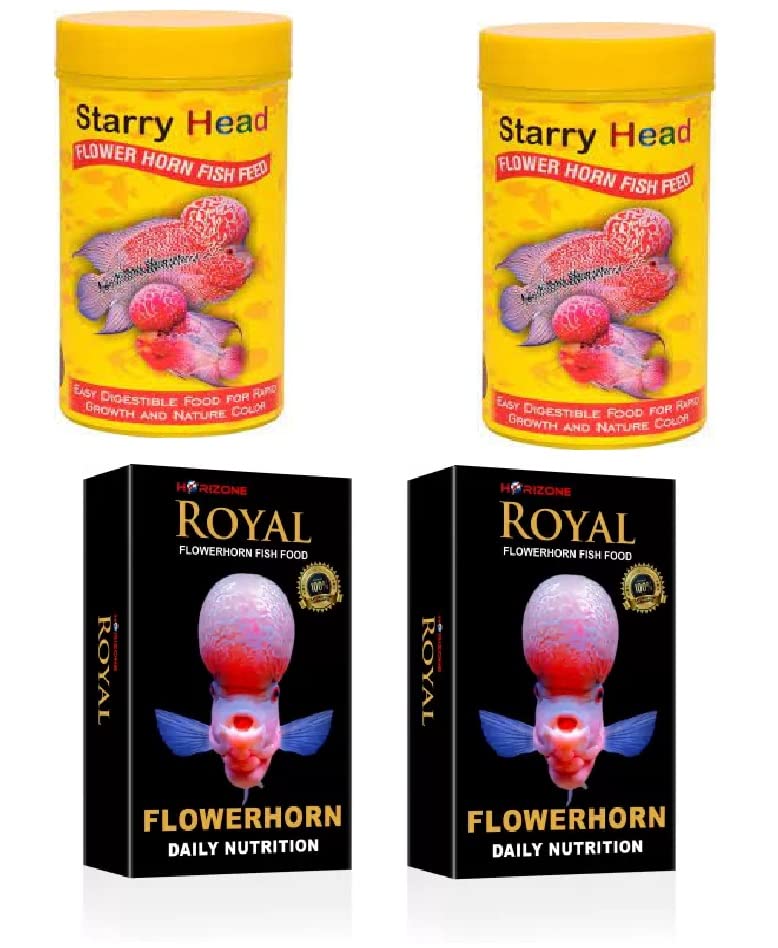 Best FLOWERHORN Fish Food Collections 4 in 1 Combo (Total 400g Fish Food) (B0B6WVRP2D) Amazon Price History, Amazon Price Tracker