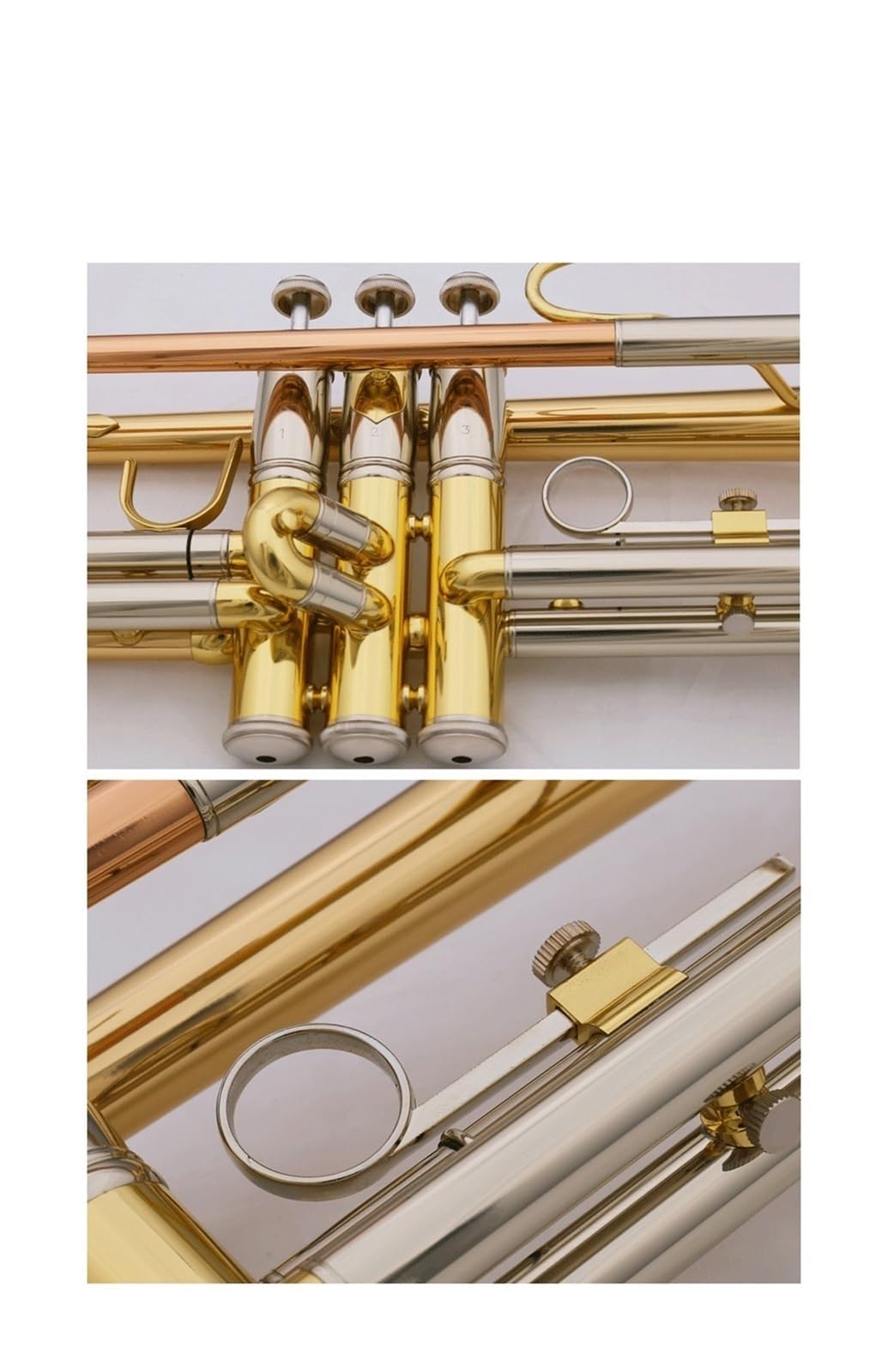 trąbka instrument Trąbka B z tłokiem monelowym ustnikiem z brązu fosforowego profesjonalnym szkolnym zespołem muzycznym