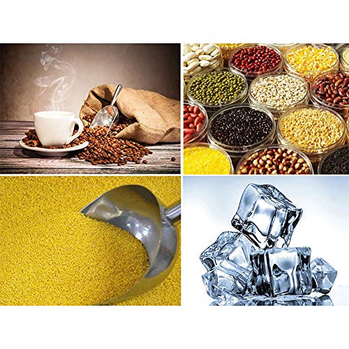 Colher de gelo útil para cubos de gelo pá de uma peça fundida aço inoxidável 304 gelo doce farinha a