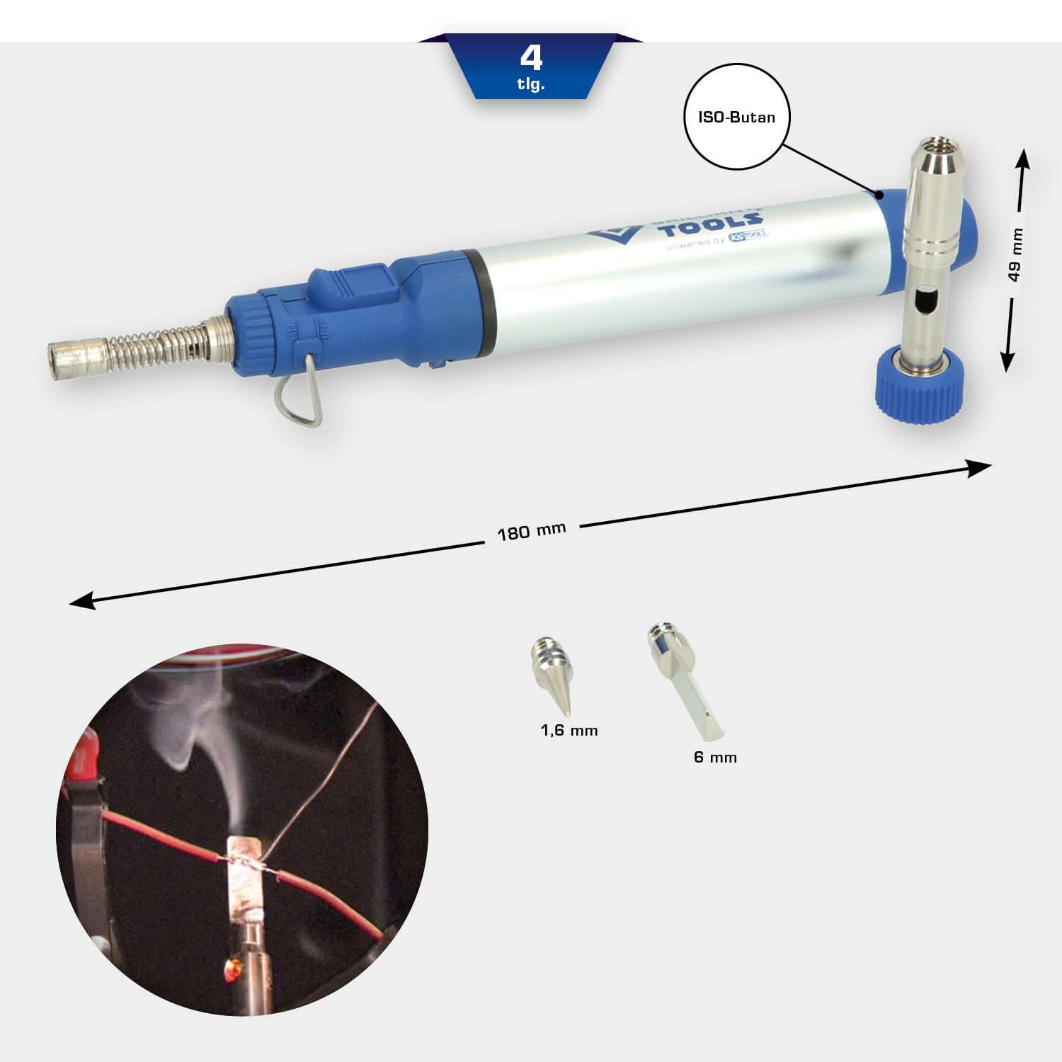 BRILLIANT TOOLS BT124009 Zestaw do lutowania gazowego [Powered by KS TOOLS]
