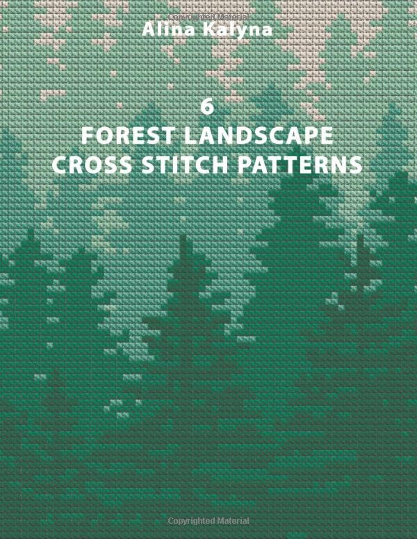 6 Forest Landscape Cross Stitch Patterns