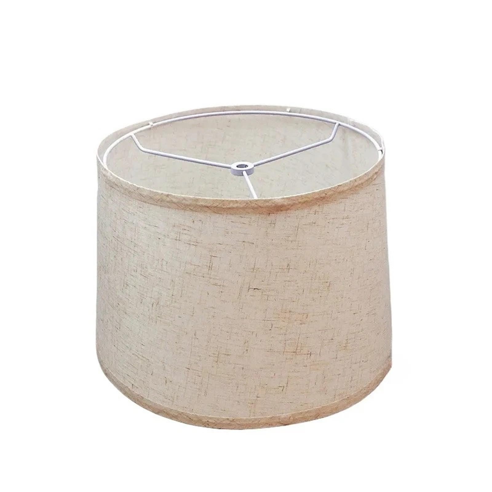 Rgoemhj Beige Bedside Lamp Shades Linen Fabric Medium Lampshades For Lamp