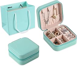 Jewellery Box Travel, Jewellery Box Small, Jewellery Box for Christmas Gifts Women, Creative Christmas Gifts for Women (Blue)