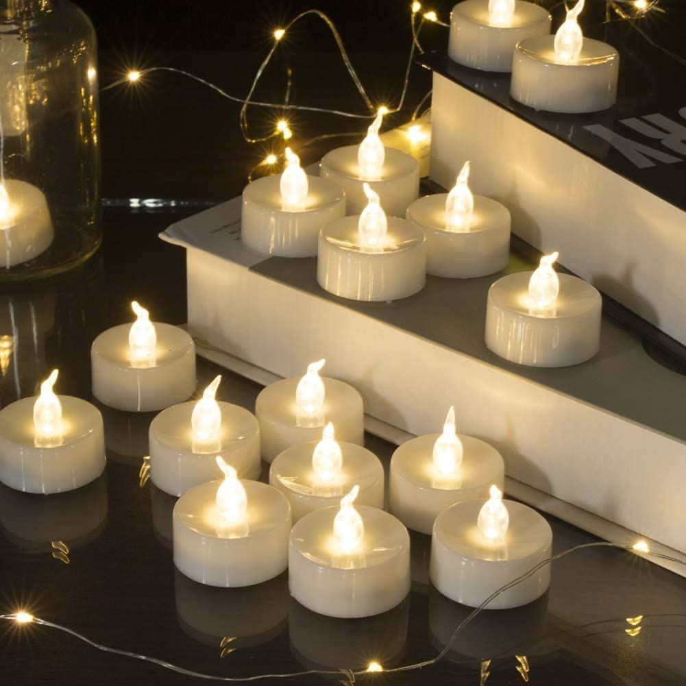 Agptek Tea Lights,100 Pack Flameless Led Candles Battery Operated