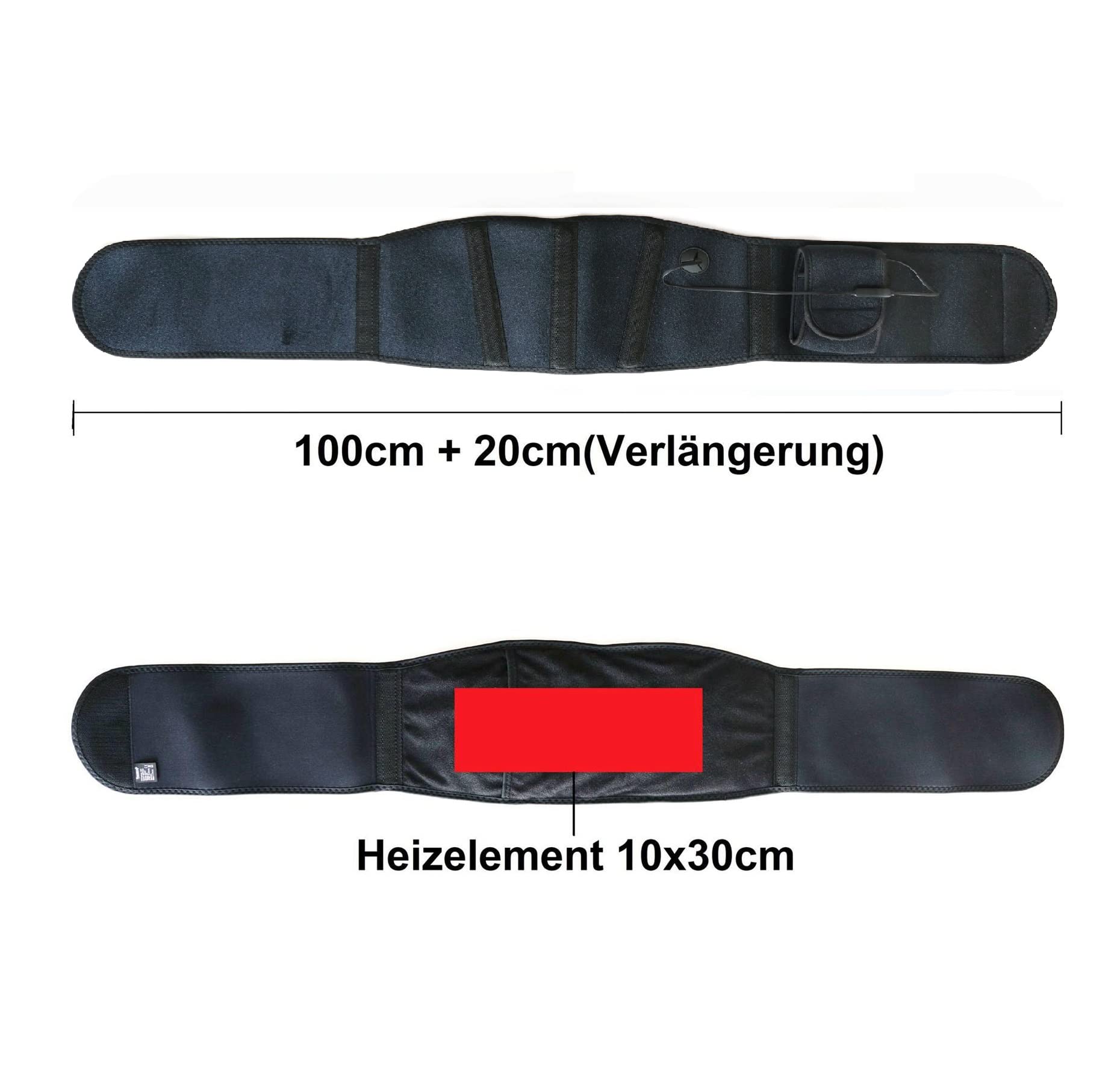 Thermrup Pas grzewczy dalekiej podczerwieni (FIR) - Zasilanie USB (power bank i zasilacz sieciowy) z 3 poziomami regulacji temperatury