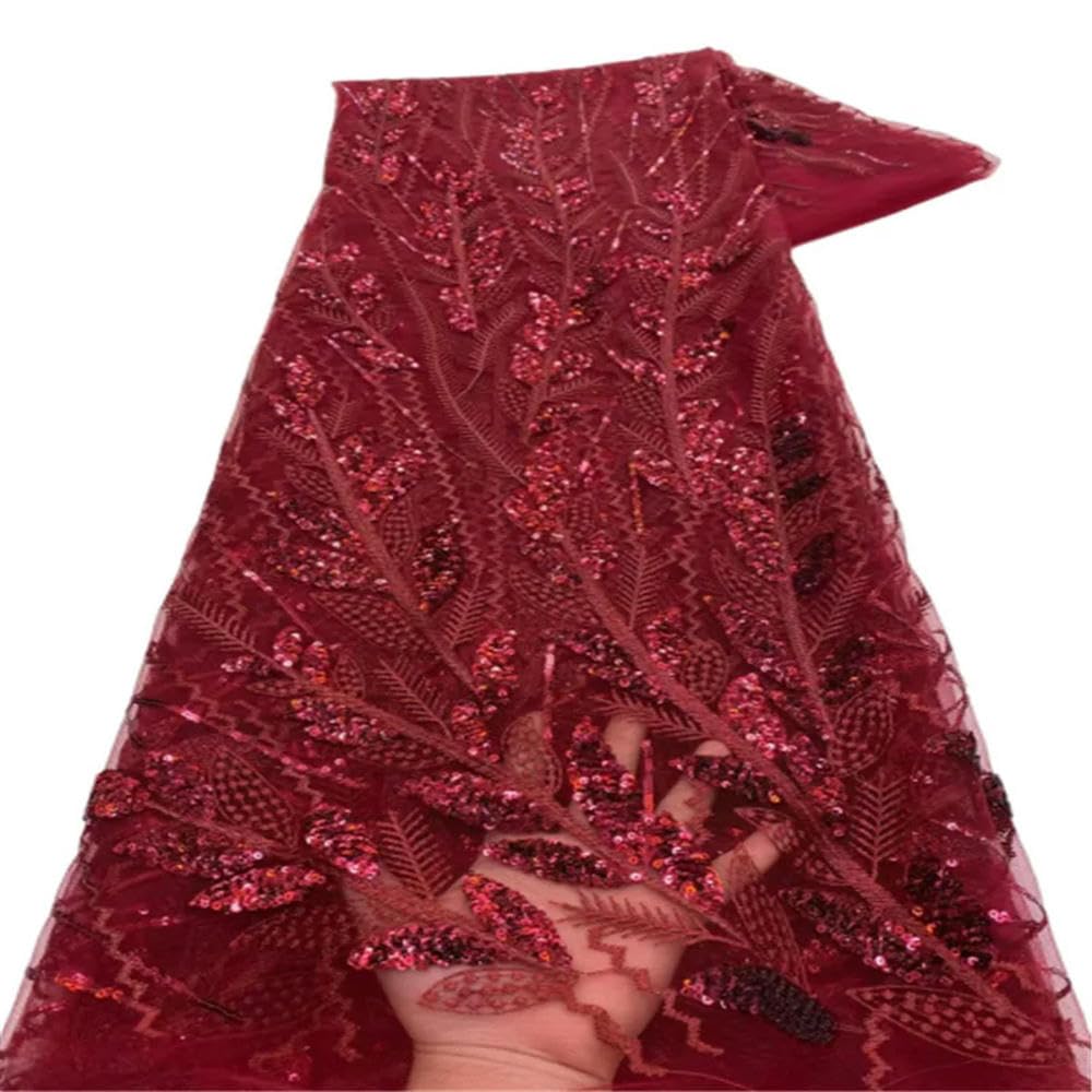 Abito da sposa in tulle con paillettes nere personalizzate - Elegante abito da sera in pizzo francese ricamato, tessuto di pizzo unico per feste nuziali e occasioni speciali