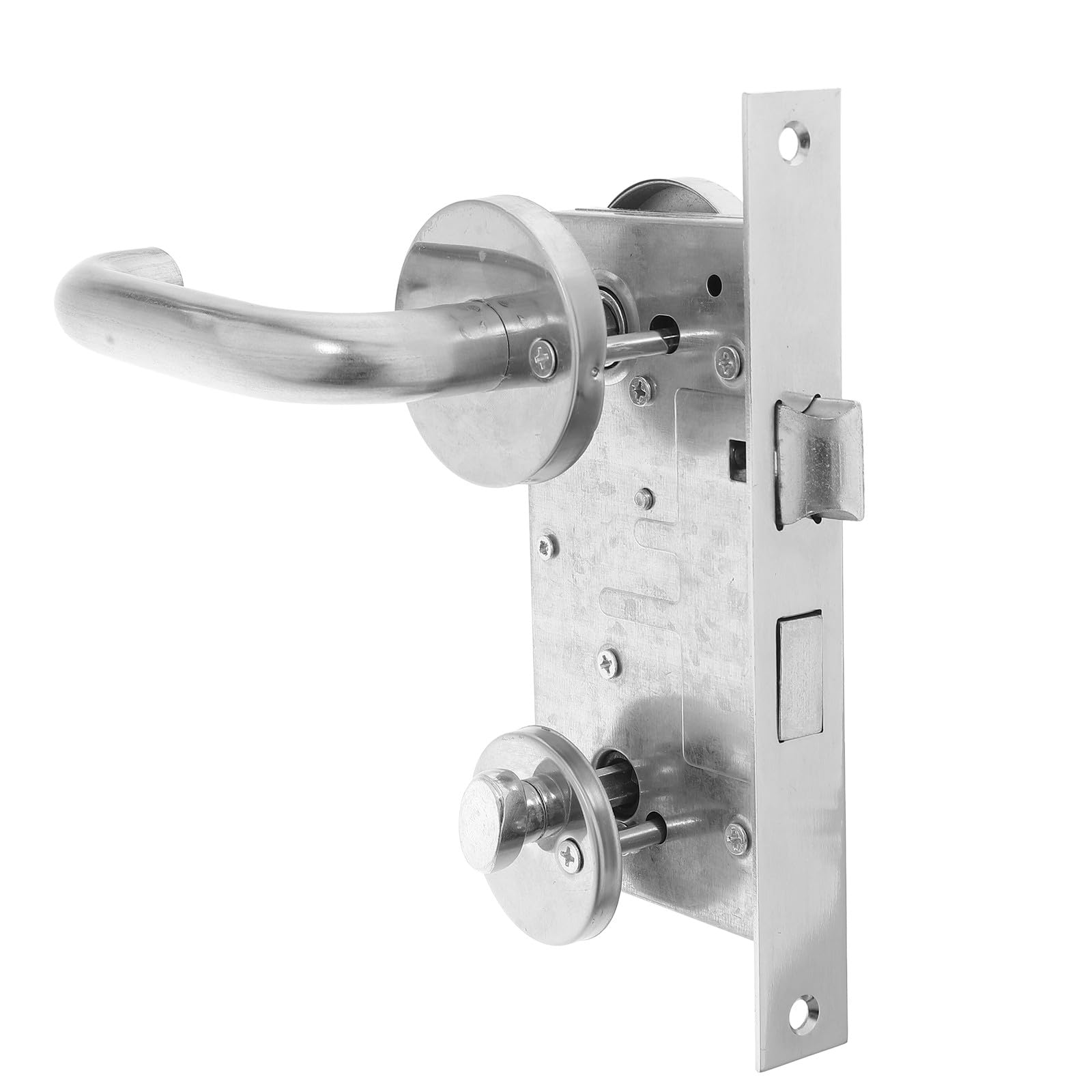 Poignée robuste Healvian en aluminium et acier inoxydable pour bloc-porte coupe-feu