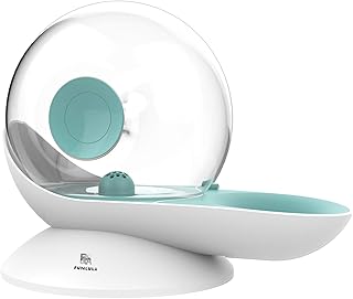 Distributeur d'eau automatique de 2,8 L avec ressort anti-rouille en forme d'escargot Distributeur d'eau par gravité pour animaux de petite taille Chiens Chats Chiots Chatons (bleu)