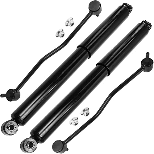 Miniatura 233 de Detroit Axle - Amortiguadores traseros para Chevrolet Equinox GMC Terrain Pontiac Torrent Saturn Vue Suzuki XL-7, 2 Amortiguadores traseros